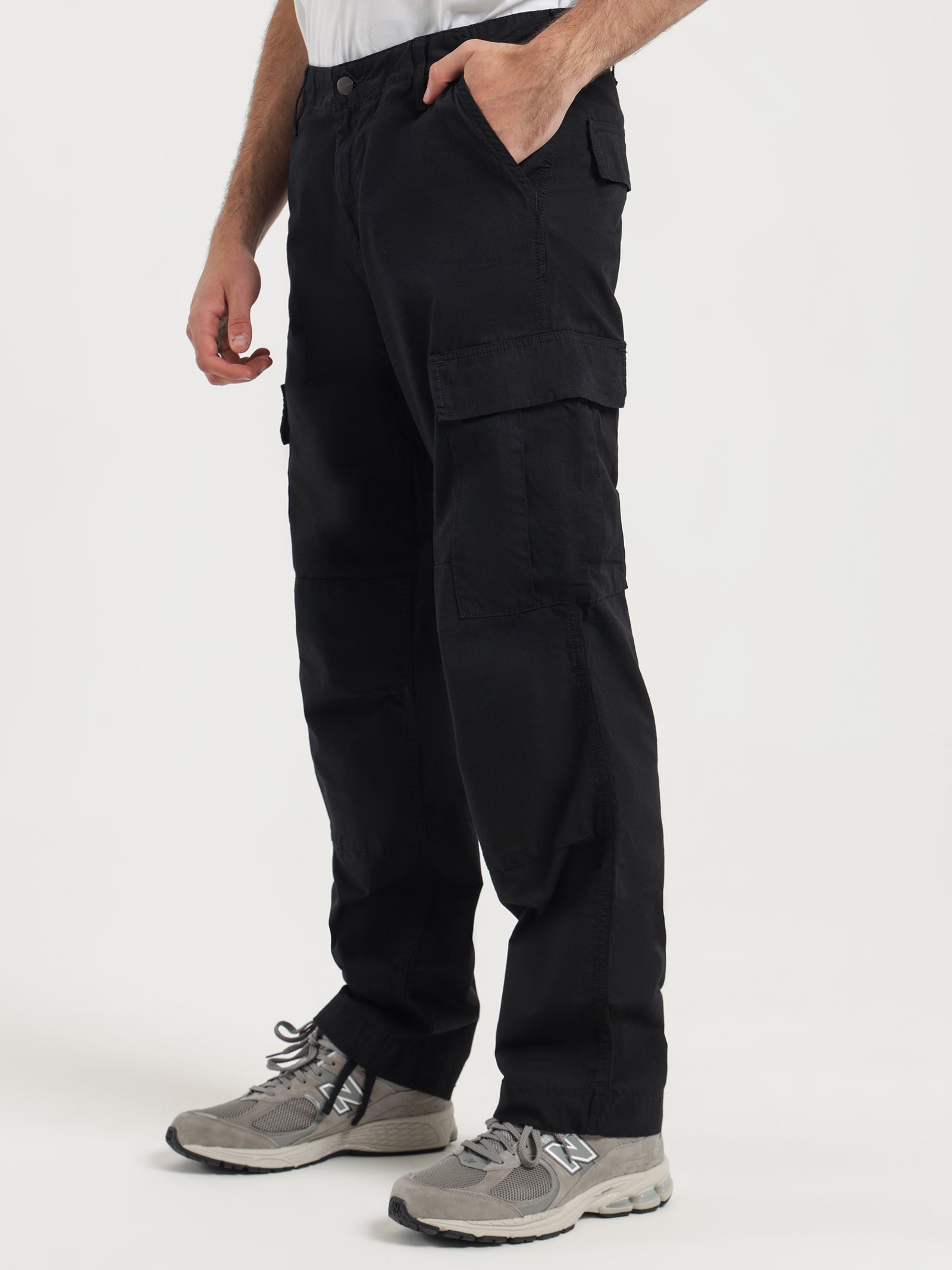 Shop Carhartt WIP Cole Cargo Pant Organic Moraga Pants (smoke green garment  dyed) online | skatedeluxe
